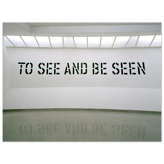 Lawrence Weiner - To See and Be Seen - 1972 Fine Art Poster - Default Title