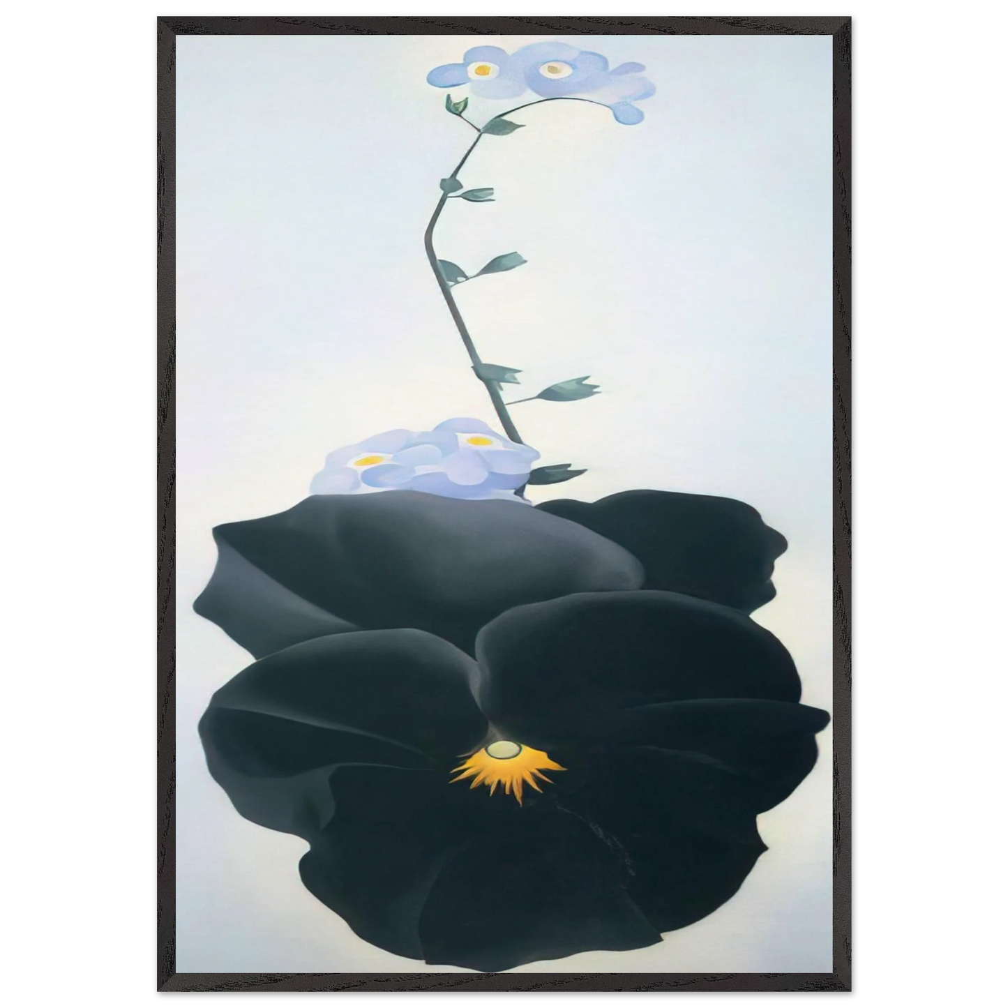 Pansy - Georgia OKeeffe Framed Art Print – Black Wooden Frame - Default Title - -Framed Art Print