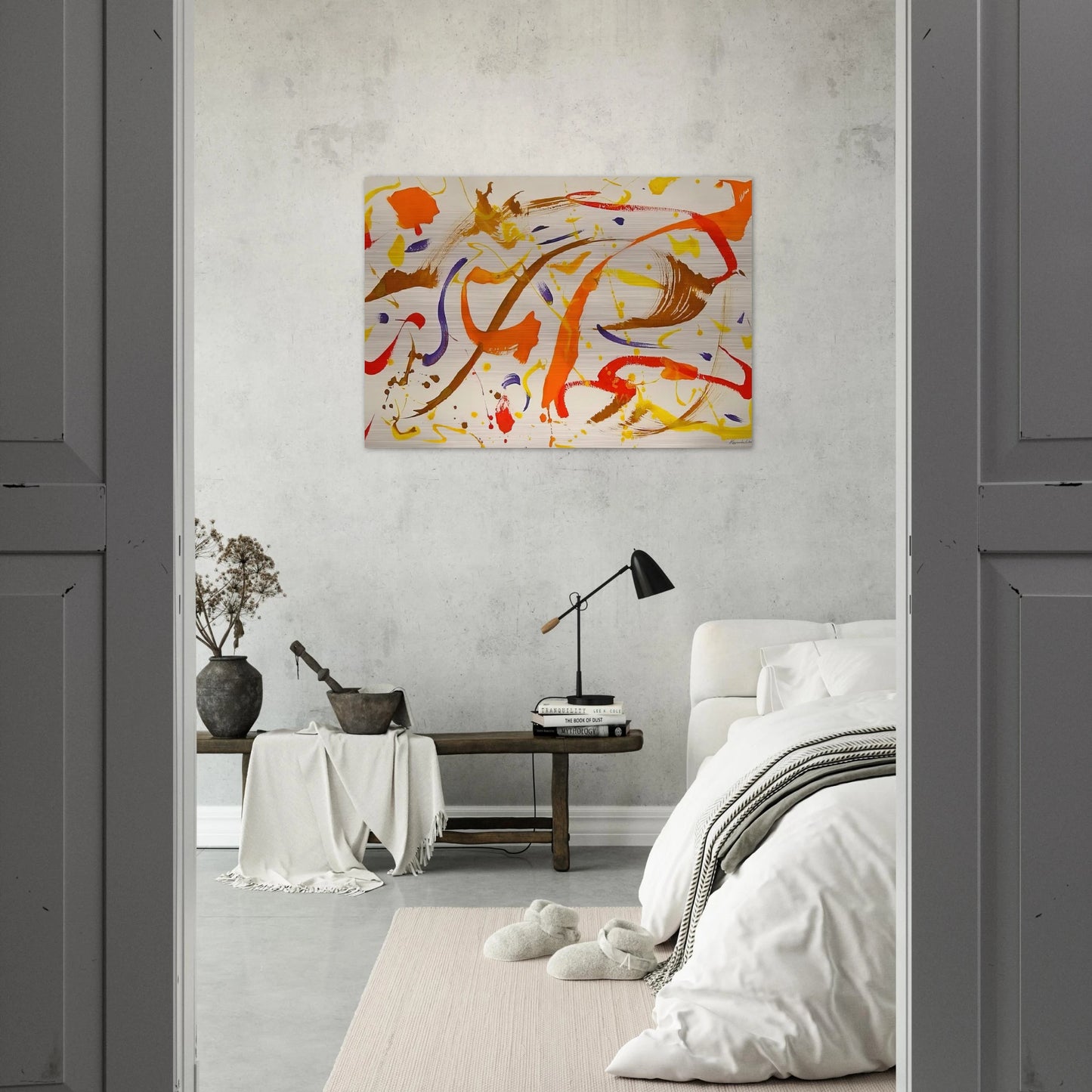 Untitled Abstract - 1975 - Alexander Liberman Brushed Aluminum Print - 70x100 cm / 28x40 inches | Alexander Liberman Aluminum Print | Alexander Liberman Prints