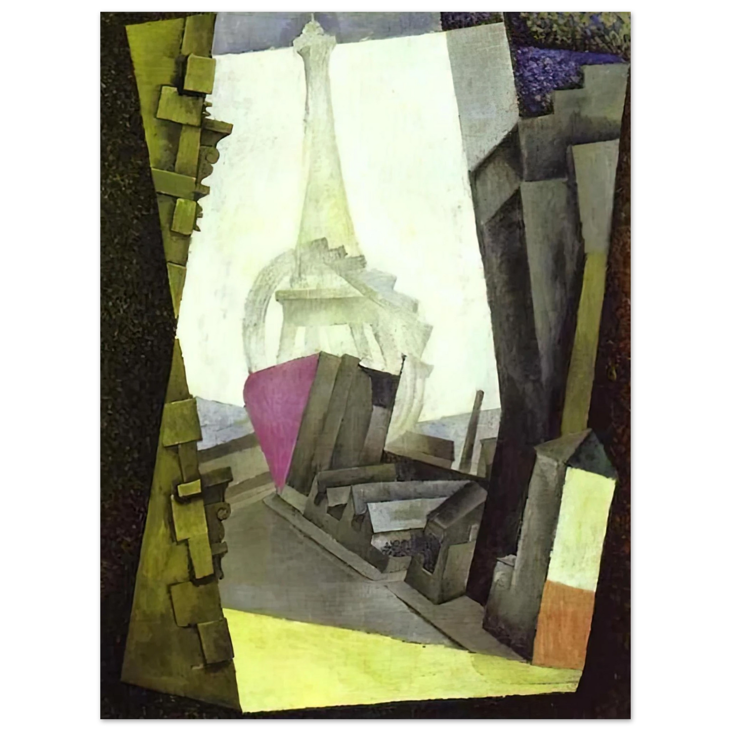 Diego Rivera - LA TOUR EIFFEL 1914 Fine Art Poster - Default Title