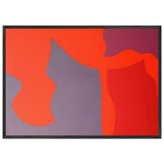 Passage-rosion - Fernand Leduc Framed Art Print – Black Wooden Frame - Default Title - -Framed Art Print