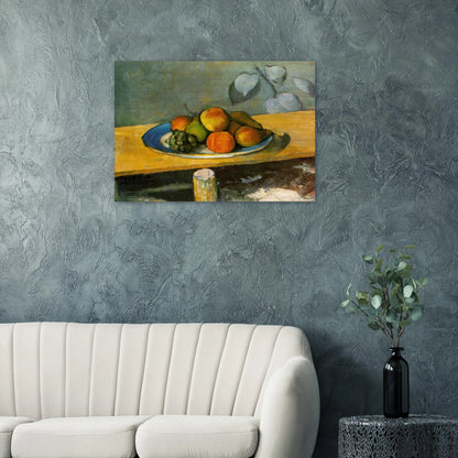 Apples, Pears and Grapes - Paul Cézanne Brushed Aluminum Print - 70x100 cm / 28x40 inches | Paul Cézanne Aluminum Print | Paul Cézanne Prints