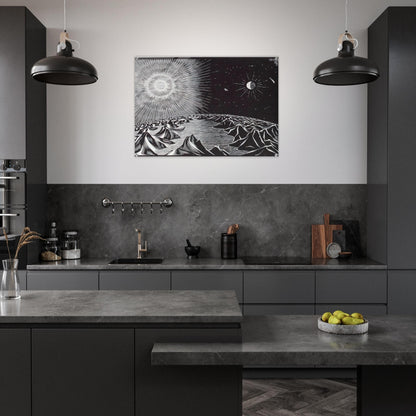 THE 4TH DAY OF THE CREATION - MC Escher Acrylic Print - 70x100 cm / 28x40″ inches | MC Escher Wall Art | MC Escher Prints