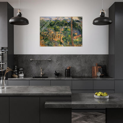 L'Estaque View Through The Pines - Paul Cézanne Acrylic Print - 70x100 cm / 28x40″ inches