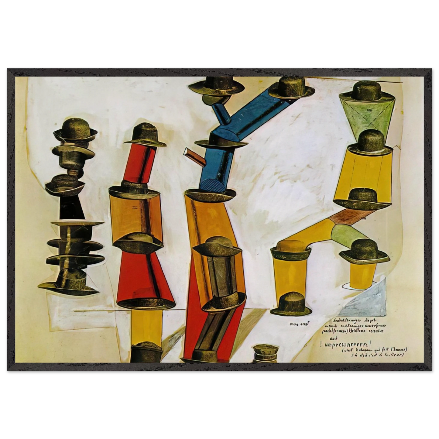 The hat makes the man - Max Ernst Framed Art Print – Black Wooden Frame - Default Title - -Framed Art Print