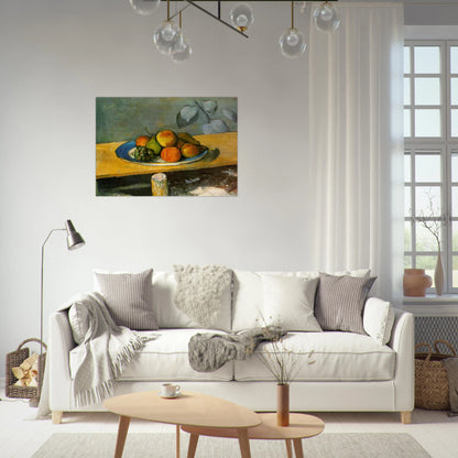 Apples, Pears and Grapes - Paul Cézanne Brushed Aluminum Print - 70x100 cm / 28x40 inches | Paul Cézanne Aluminum Print | Paul Cézanne Prints