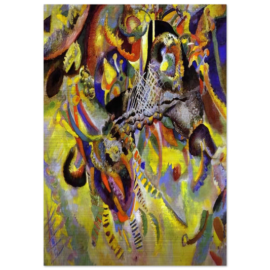 FUGUE 1914 - Wassily Kandinsky Brushed Aluminum Print - 70x100 cm / 28x40 inches | Wassily Kandinsky Aluminum Print | Wassily Kandinsky Prints