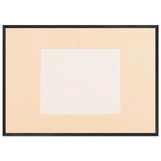 Untitled From Six Aquatints - Robert Ryman Framed Art Print – Black Wooden Frame - Default Title - -Framed Art Print