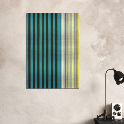 Green Stripes - 1970 - Gene Davis Brushed Aluminum Print - 70x100 cm / 28x40 inches | Gene Davis Aluminum Print | Gene Davis Prints