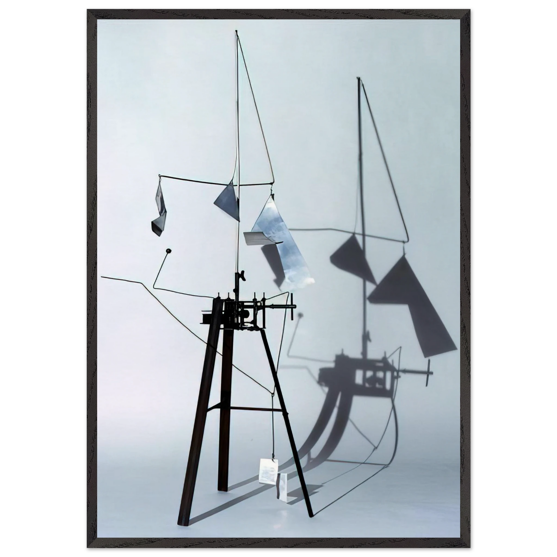 Useless Machine Arrhythmic Carousel - 1953 - Bruno Munari Framed Art Print – Black Wooden Frame - Default Title - -Framed Art Print