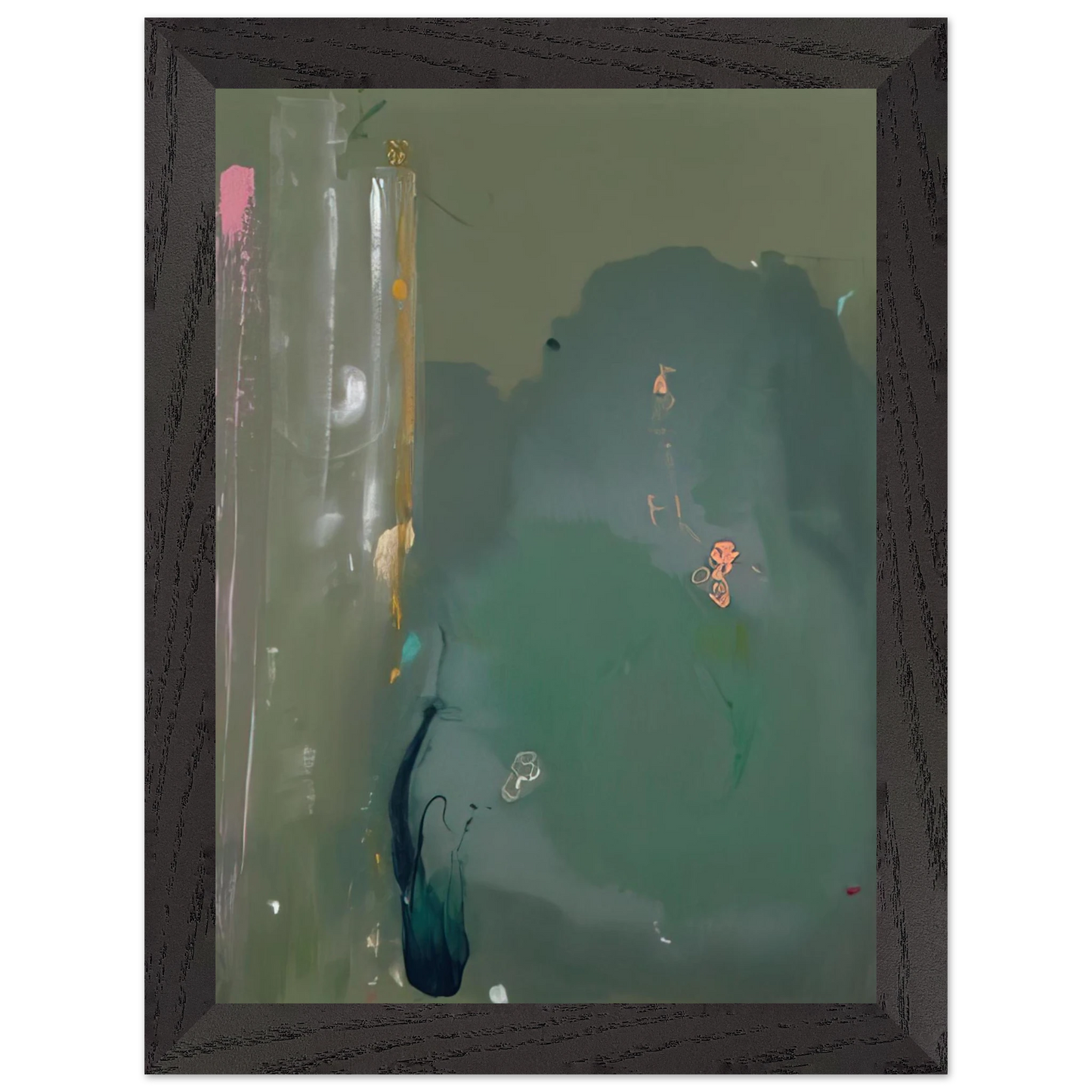 Helen Frankenthaler - CÃ´te d Argent - 1980 Wall art - 40x60 cm / 16x24 inches - Premium Wooden Framed Poster With Fine Art Paper - Black frame