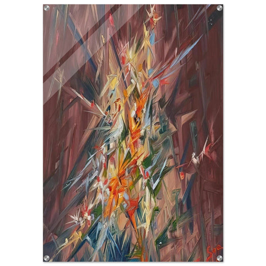 Untitled - 1968 - Konrad Zuse Acrylic Print - 70x100 cm / 28x40″ inches | Konrad Zuse Wall Art | Konrad Zuse Prints