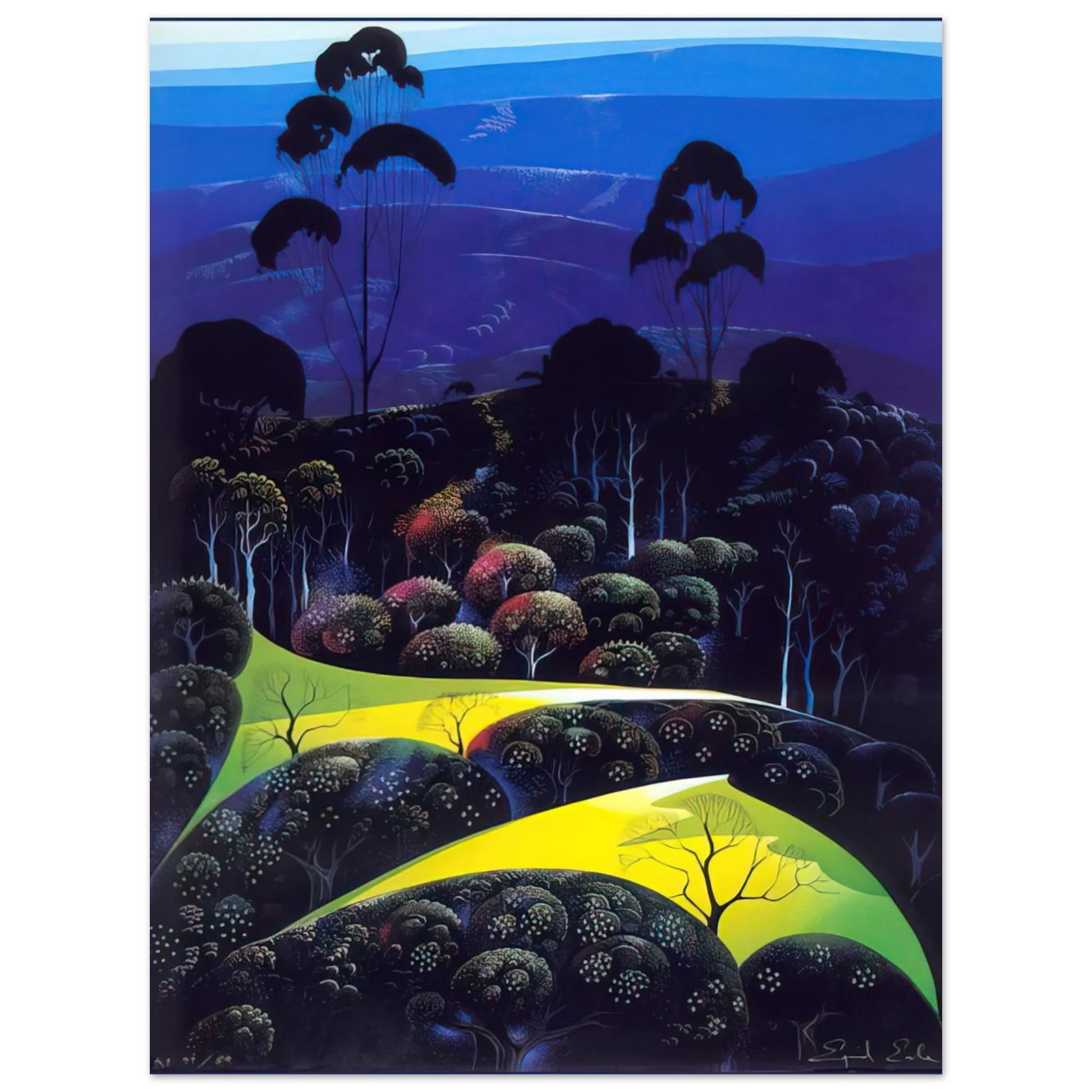 Eyvind Earle - Inland from the Sea Fine Art Poster - Default Title
