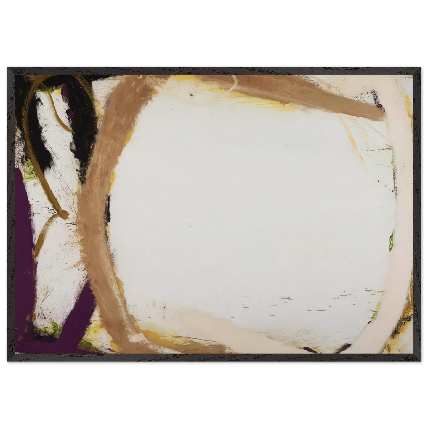 Mojabe - 1966 - Norman Bluhm Framed Art Print – Black Wooden Frame - Default Title - -Framed Art Print