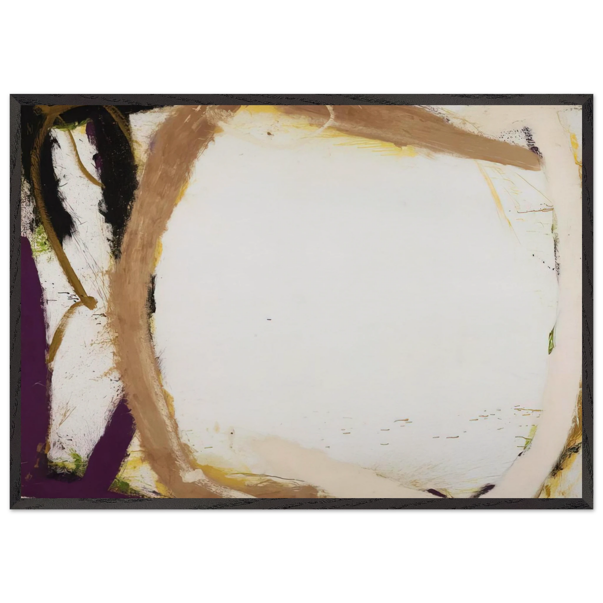 Mojabe - 1966 - Norman Bluhm Framed Art Print – Black Wooden Frame - Default Title - -Framed Art Print