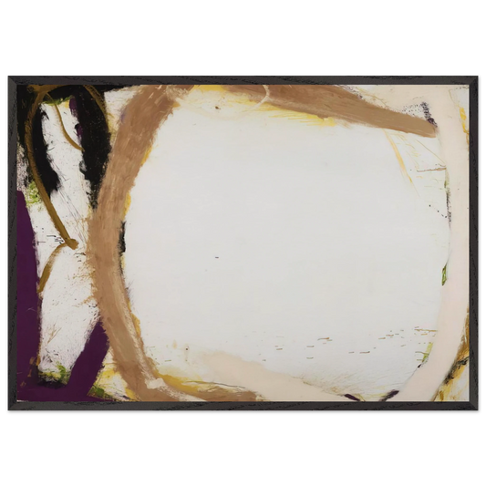 Mojabe - 1966 - Norman Bluhm Framed Art Print – Black Wooden Frame - Default Title - -Framed Art Print