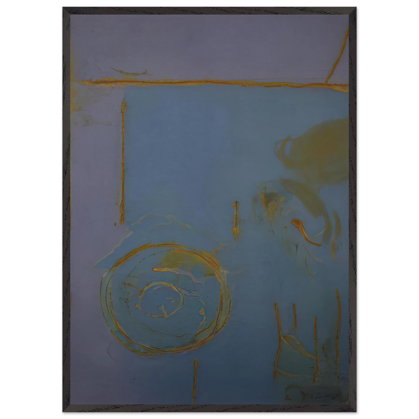 Helen Frankenthaler - Guadalupe - 1989 Wall art - 70x100 cm / 28x40 Inches - Premium Wooden Framed Poster With Fine Art Paper - White frame