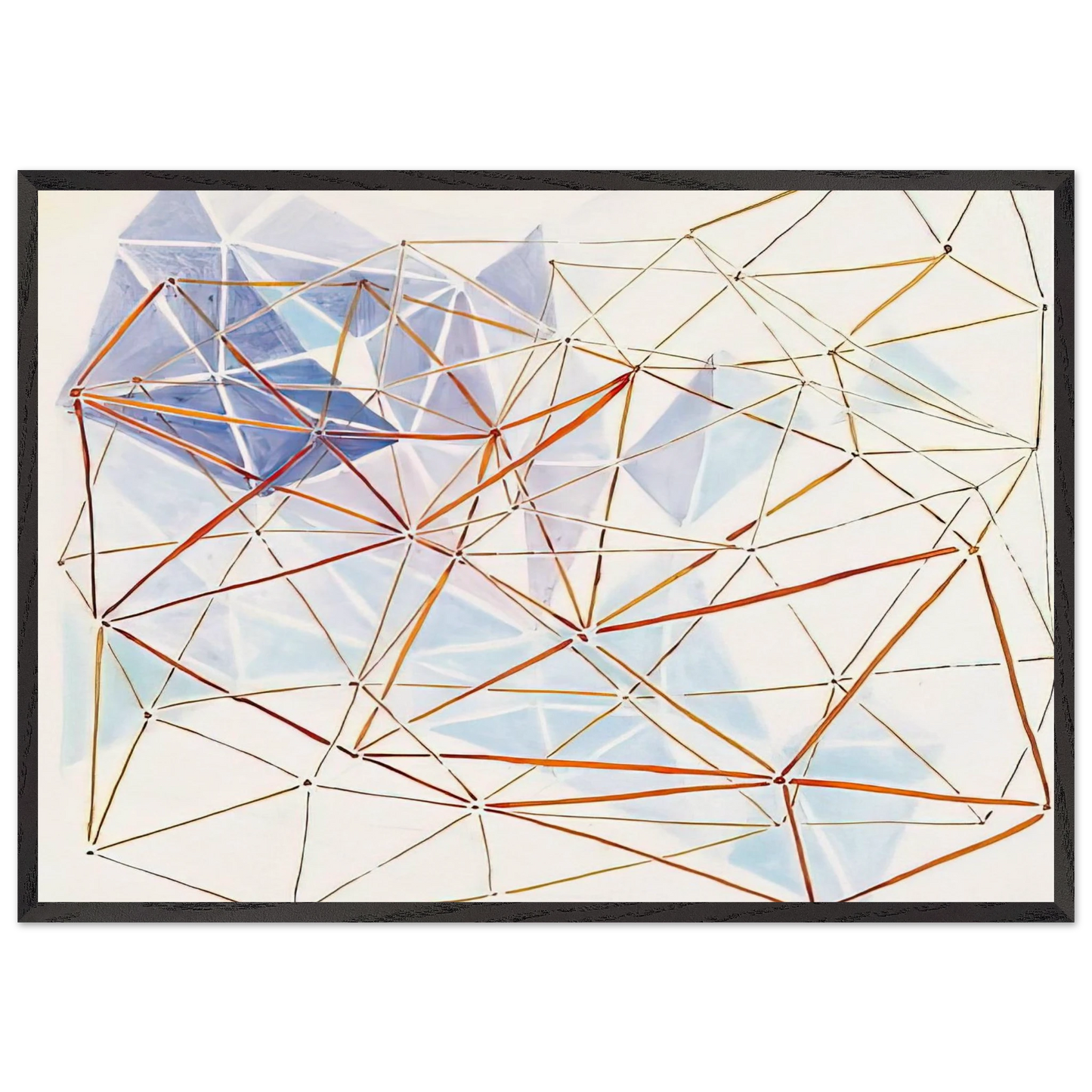 Untitled - 1980 N3 - Gego Framed Art Print – Black Wooden Frame - Default Title - -Framed Art Print