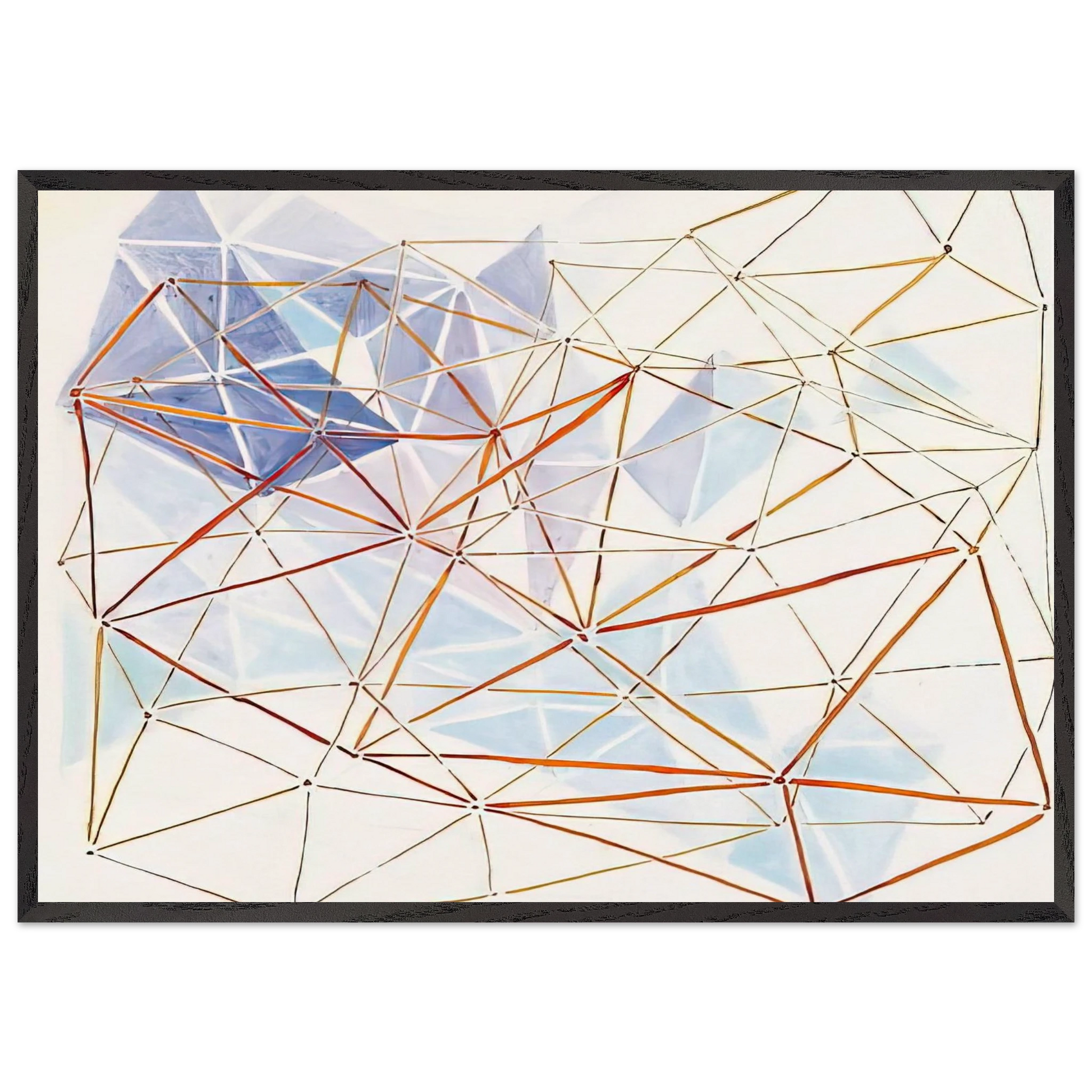 Untitled - 1980 N3 - Gego Framed Art Print – Black Wooden Frame - Default Title - -Framed Art Print