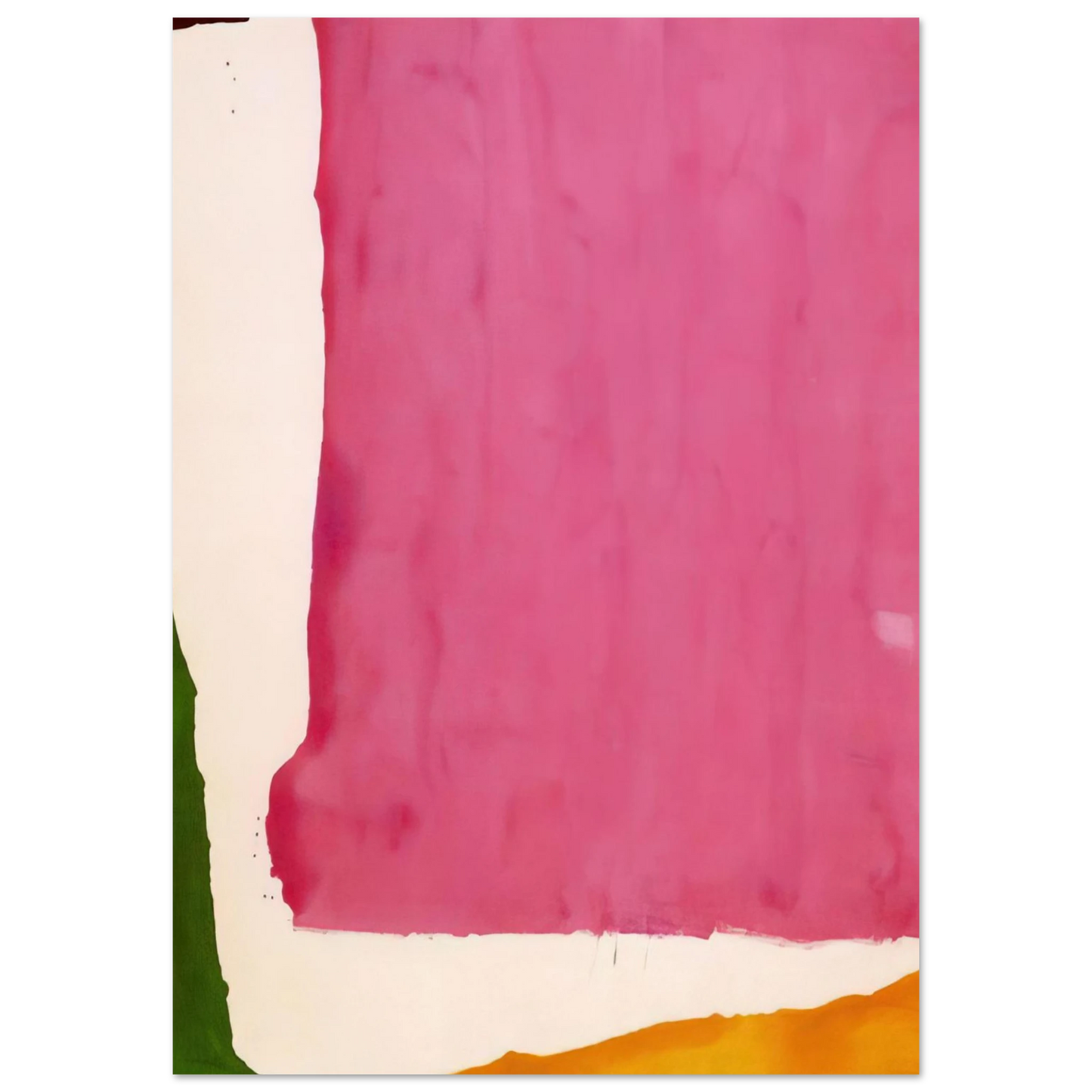 Helen Frankenthaler - Mauve District - 1966 Wall art - 20x25 cm / 8x10 inches - Premium Wooden Framed Poster With Fine Art Paper - Wood frame
