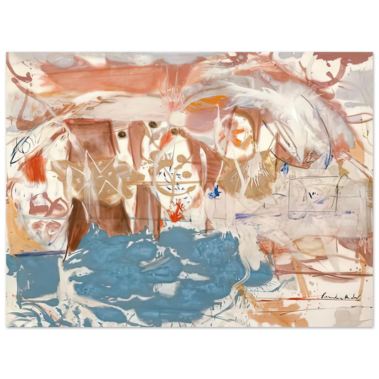 Helen Frankenthaler - Dawn After the Storm, 1957- Wall Art - 21x29.7 cm / 8x12" - Fine Art Poster - -