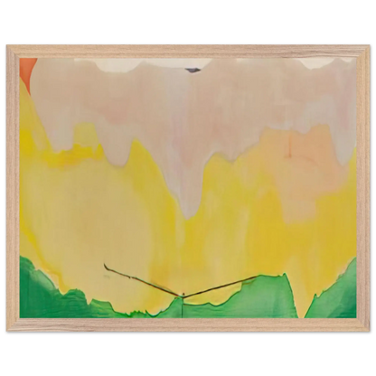 Helen Frankenthaler - Boulevard - 1973 Wall art - 70x100 cm / 28x40 Inches - Premium Wooden Framed Poster With Fine Art Paper - Wood frame