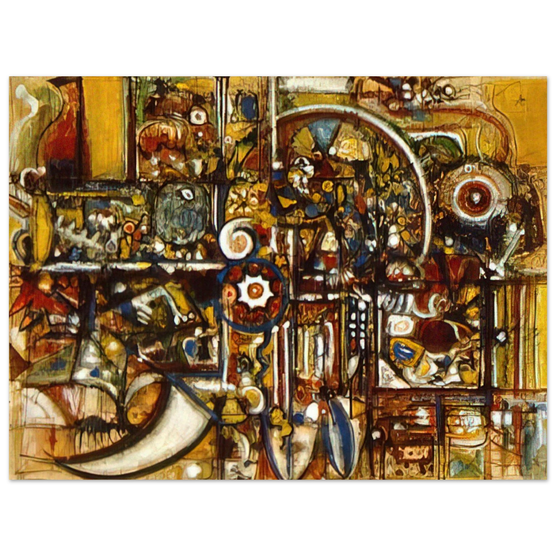 Richard Pousette-Dart - Opaque Harmony Fine Art Poster - Default Title