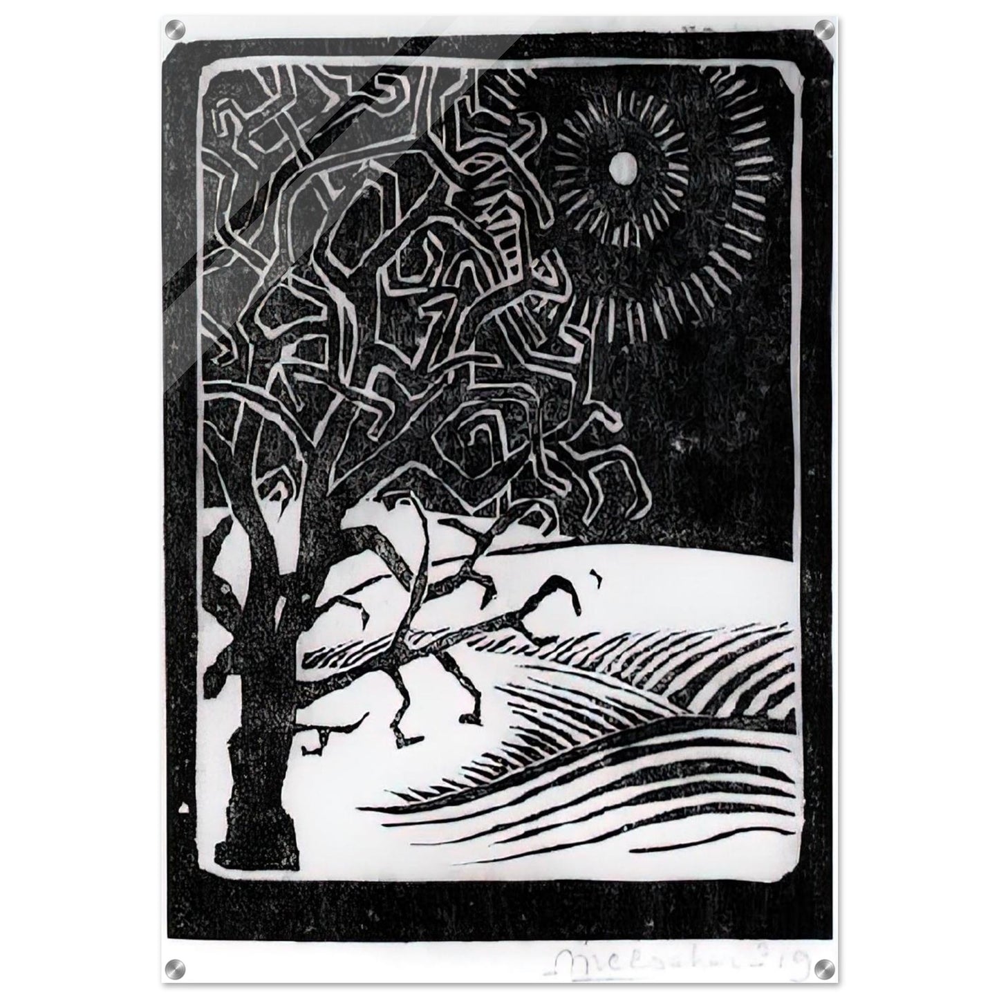 THE BORGER OAK - MC Escher Acrylic Print - 70x100 cm / 28x40″ inches | MC Escher Wall Art | MC Escher Prints