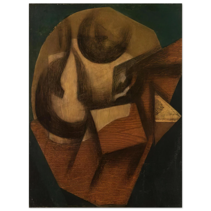 Juan Gris - THE GLASS 1914  75x100 cm / 30x40inches Fine Art Poster
