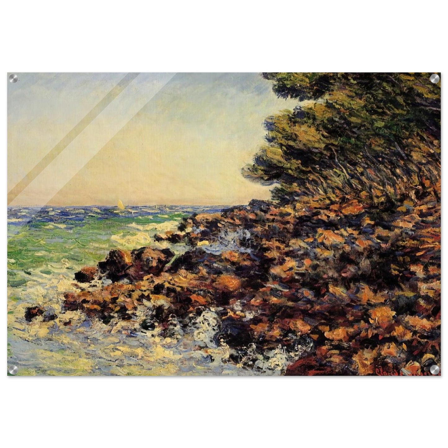 Cap Martin - claude monet Acrylic Print - 70x100 cm / 28x40″ inches