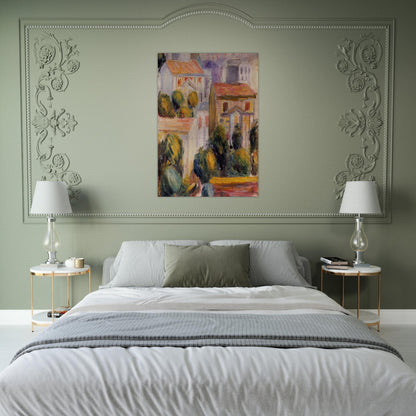 House at Cagnes - Pierre-Auguste Renoir Brushed Aluminum Print - 70x100 cm / 28x40 inches | Pierre-Auguste Renoir Aluminum Print | Pierre-Auguste Renoir Prints
