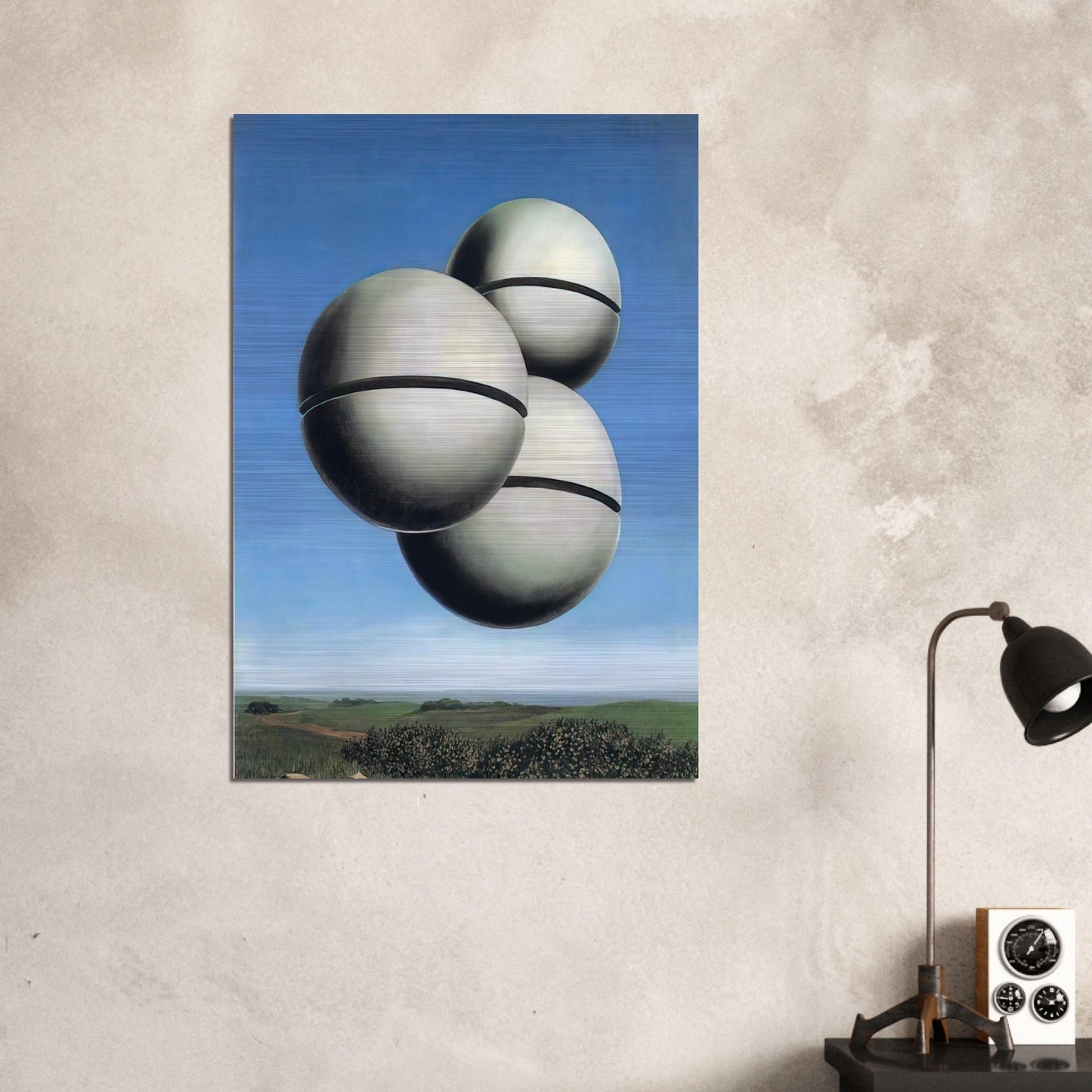 THE VOICE OF SPACE 1928 - Rene Magritte Brushed Aluminum Print - 70x100 cm / 28x40 inches | Rene Magritte Aluminum Print | Rene Magritte Prints