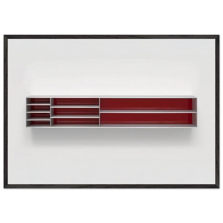 Untitled - 1984 N3 - Donald Judd 70x100 cm / 28x40 inches Framed Art Print – Black Wooden Frame