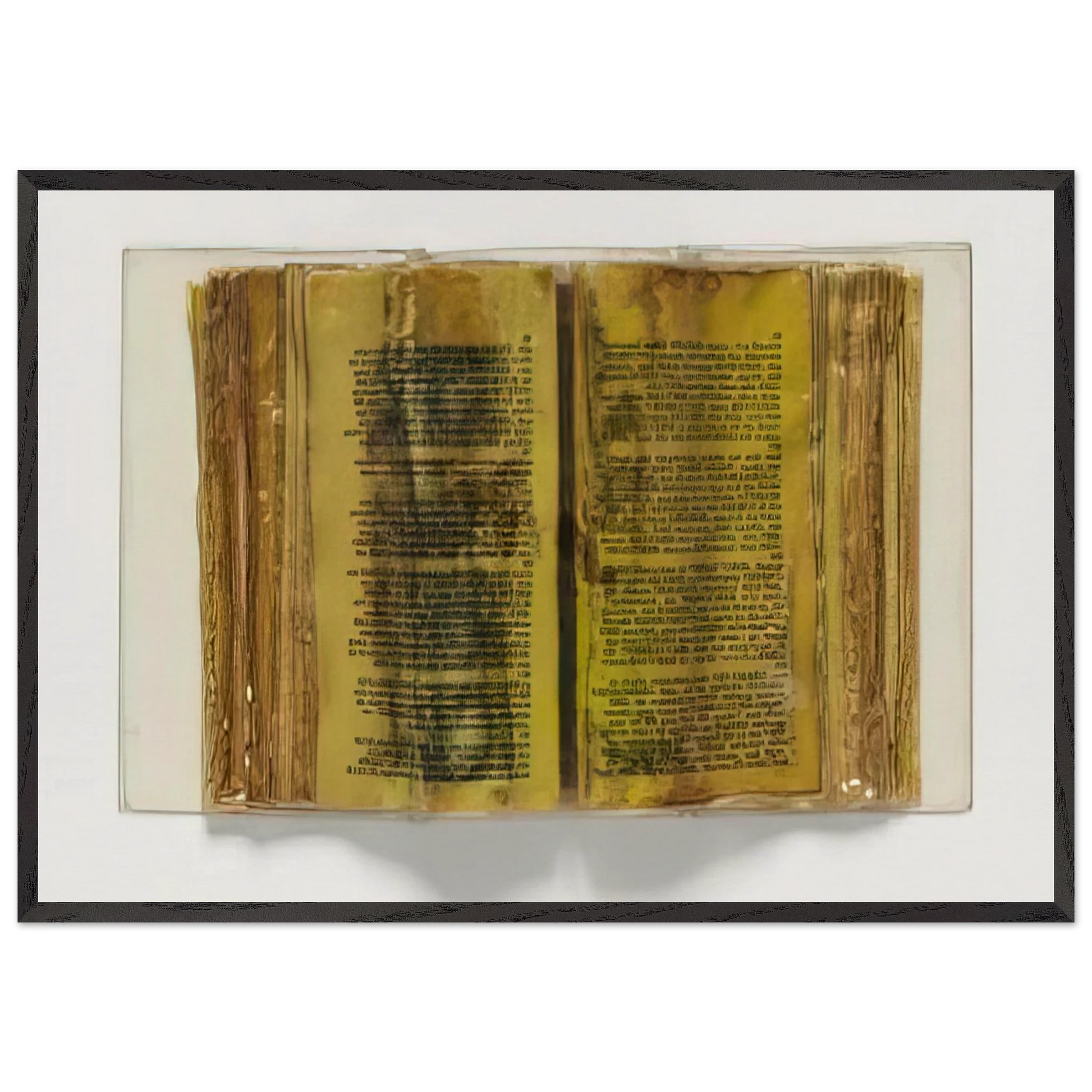 Poemetrie - 1970 - Dieter Roth Framed Art Print – Black Wooden Frame - Default Title - -Framed Art Print