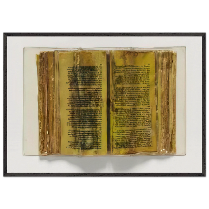 Poemetrie - 1970 - Dieter Roth 70x100 cm / 28x40 inches Framed Art Print – Black Wooden Frame