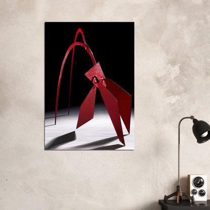 MAQUETTE FOR FLAMINGO 1972 - Alexander Calder Brushed Aluminum Print - 70x100 cm / 28x40 inches | Alexander Calder Aluminum Print | Alexander Calder Prints