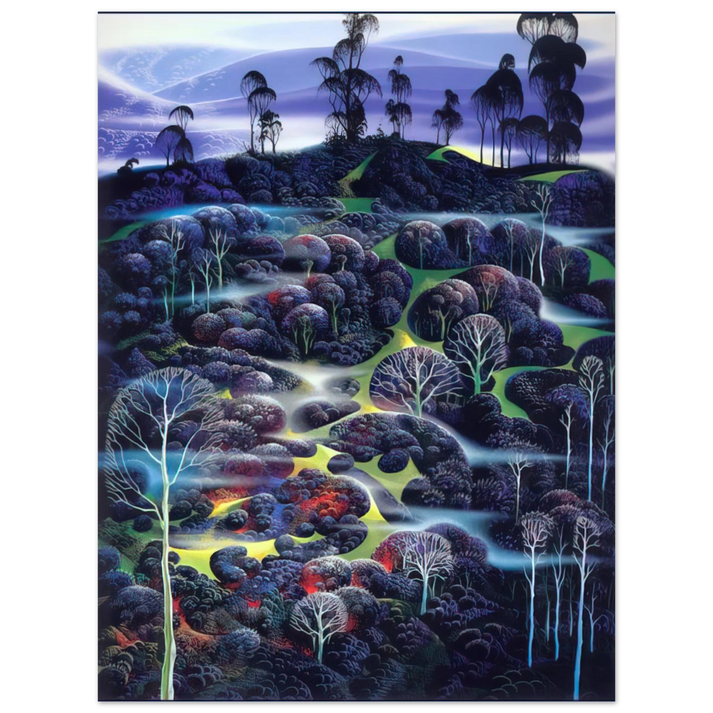 Eyvind Earle - Solemn Solitude  75x100 cm / 30x40inches Fine Art Poster