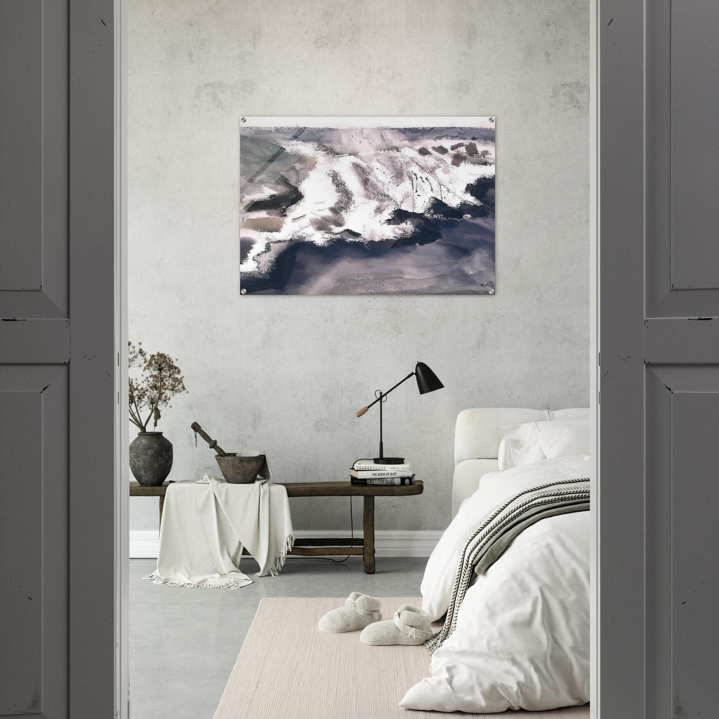 Off York Island - 1922 - John Marin Acrylic Print - 70x100 cm / 28x40″ inches | John Marin Wall Art | John Marin Prints