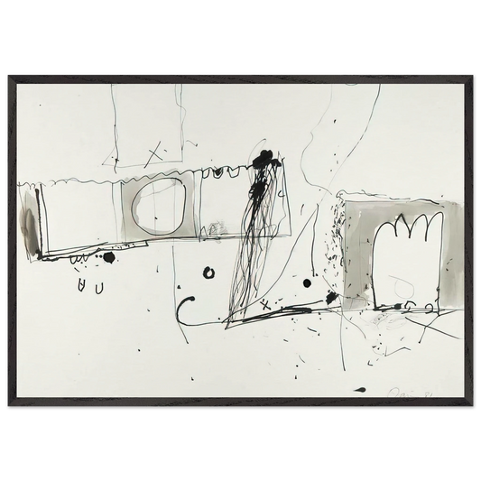 Cross Fire - 1981 - Gene Davis Framed Art Print – Black Wooden Frame - Default Title - -Framed Art Print