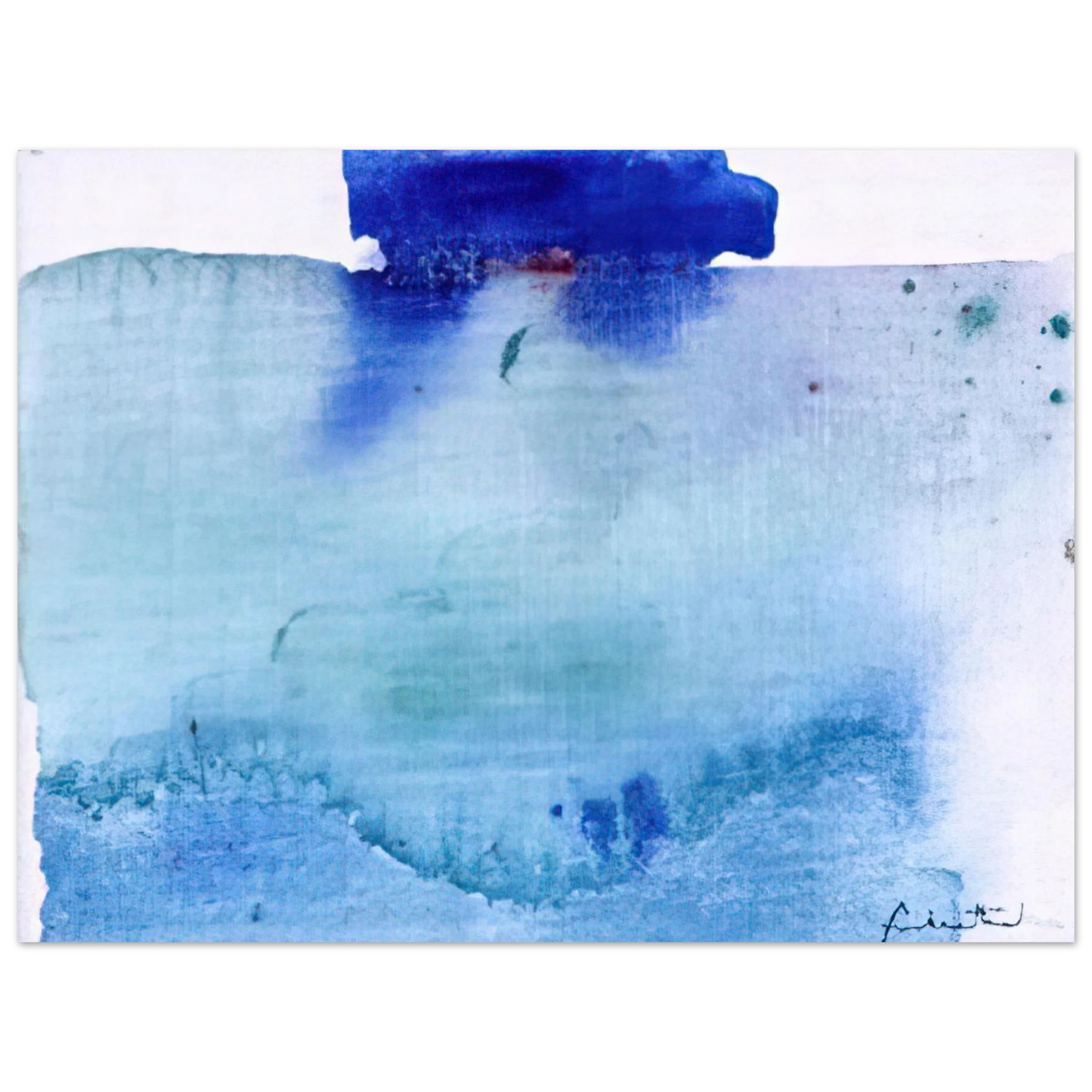 Helen Frankenthaler - Untitled - 1982 Wall art - A3 (29.7 x 42  cm) - Premium Wooden Framed Poster With Fine Art Paper - Wood frame