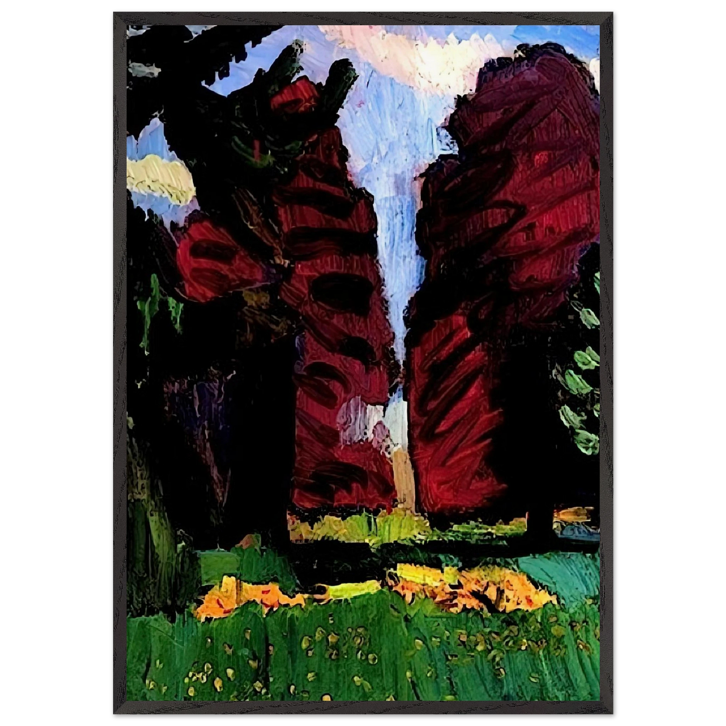 COPPER BEECHES 1901 - Henri Matisse Framed Art Print – Black Wooden Frame - Default Title - -Framed Art Print