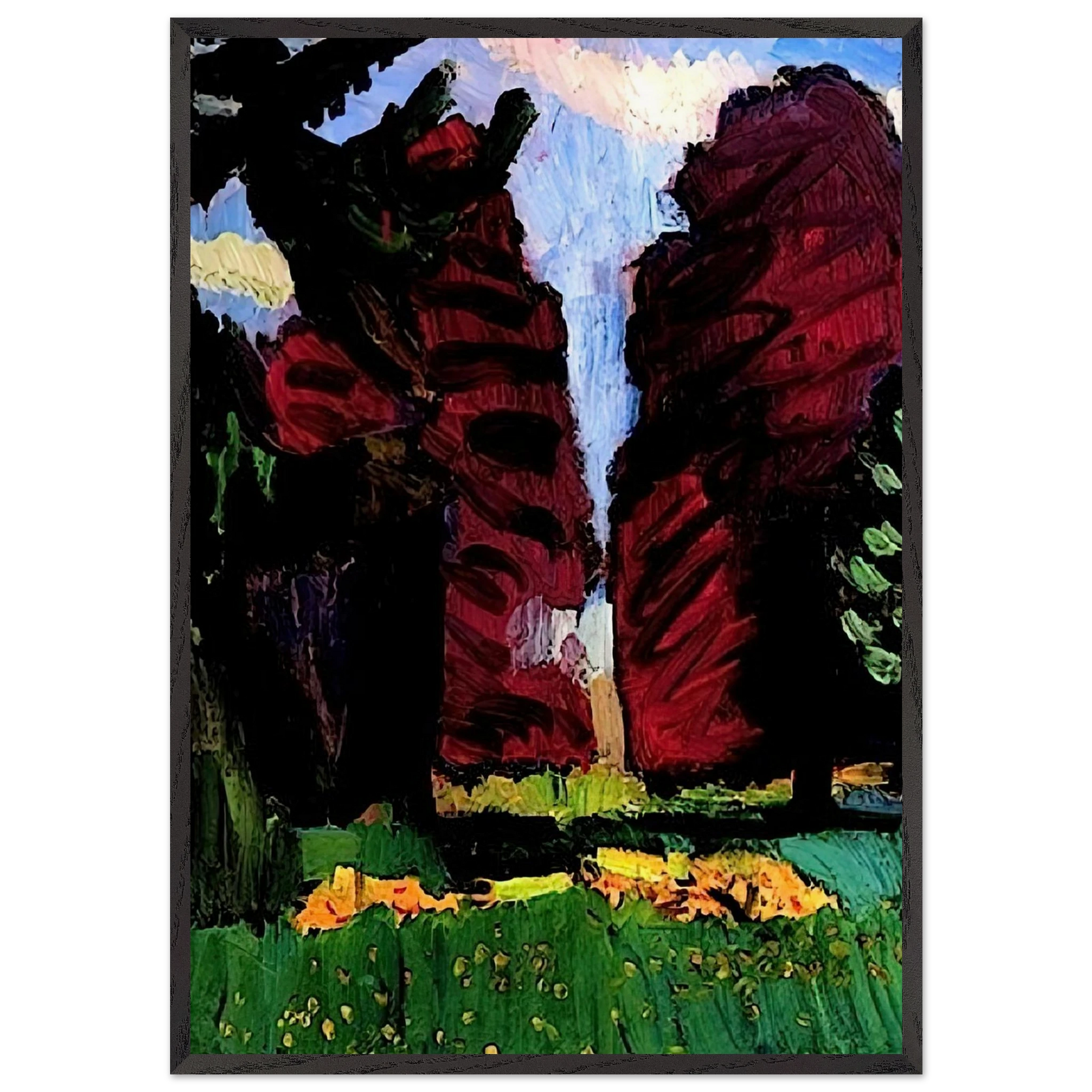 COPPER BEECHES 1901 - Henri Matisse Framed Art Print – Black Wooden Frame - Default Title - -Framed Art Print