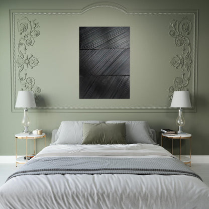 Peinture 18 Mars 2010 - 2010 - Pierre Soulages Brushed Aluminum Print - 70x100 cm / 28x40 inches | Pierre Soulages Aluminum Print | Pierre Soulages Prints