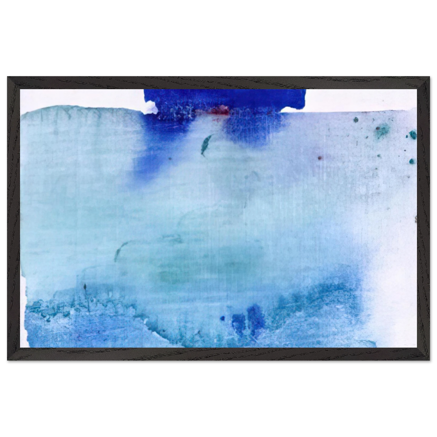 Helen Frankenthaler - Untitled - 1982 Wall art - 27x35 cm / 11x14 inches - Premium Wooden Framed Poster With Fine Art Paper - White frame