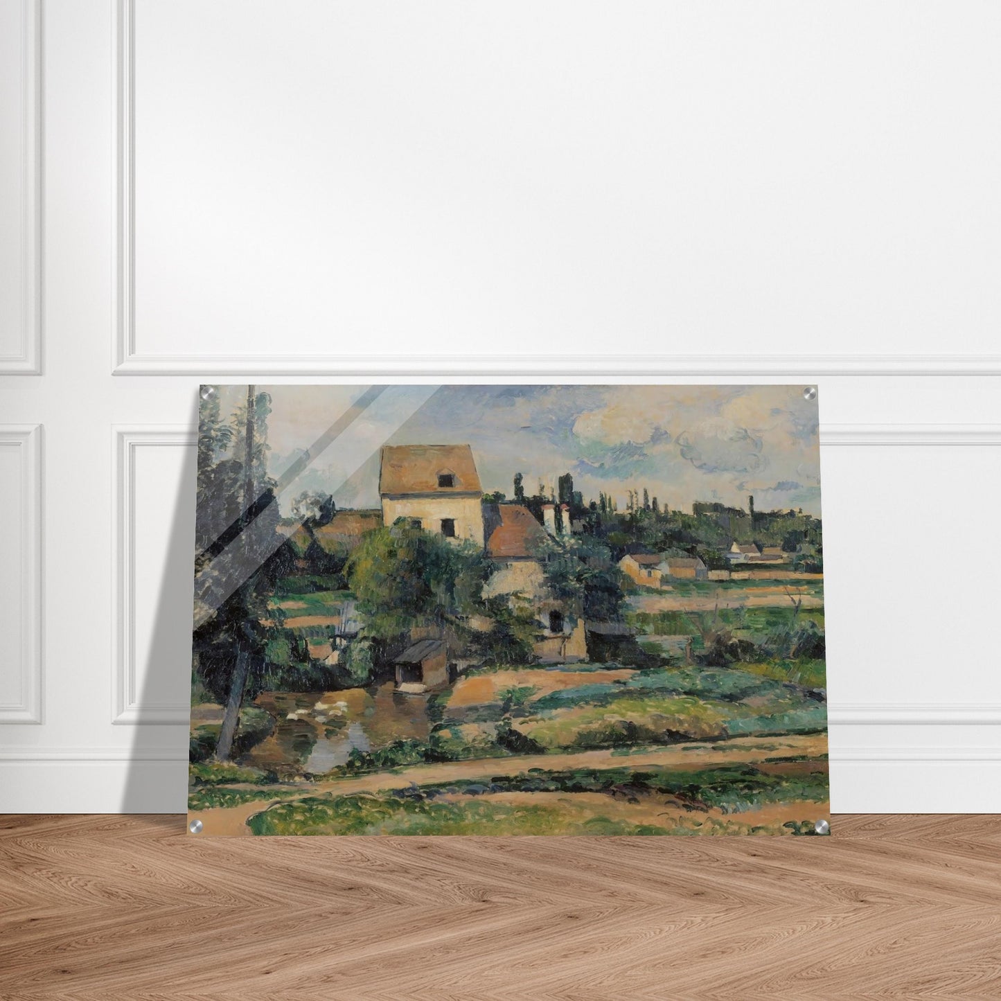 Moulin de la Couleuvre at Pontoise - Paul Cézanne Acrylic Print - 70x100 cm / 28x40″ inches