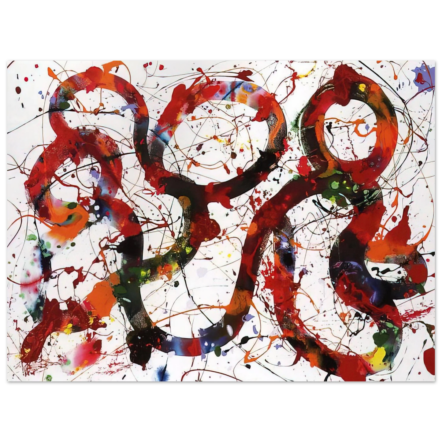 Sam Francis - Untitled  SFP88-12  Fine Art Poster - Default Title