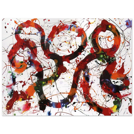 Sam Francis - Untitled  SFP88-12  Fine Art Poster - Default Title