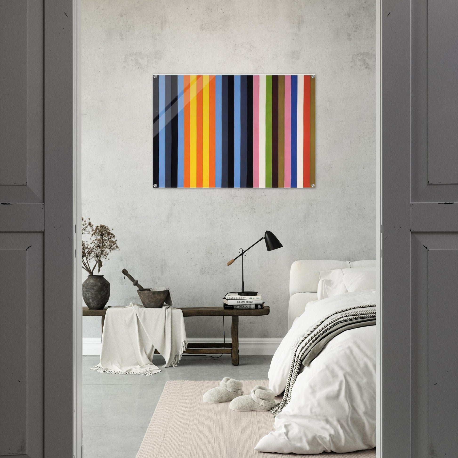 Flower Machine - 1964 - Gene Davis Acrylic Print - 70x100 cm / 28x40″ inches | Gene Davis Wall Art | Gene Davis Prints