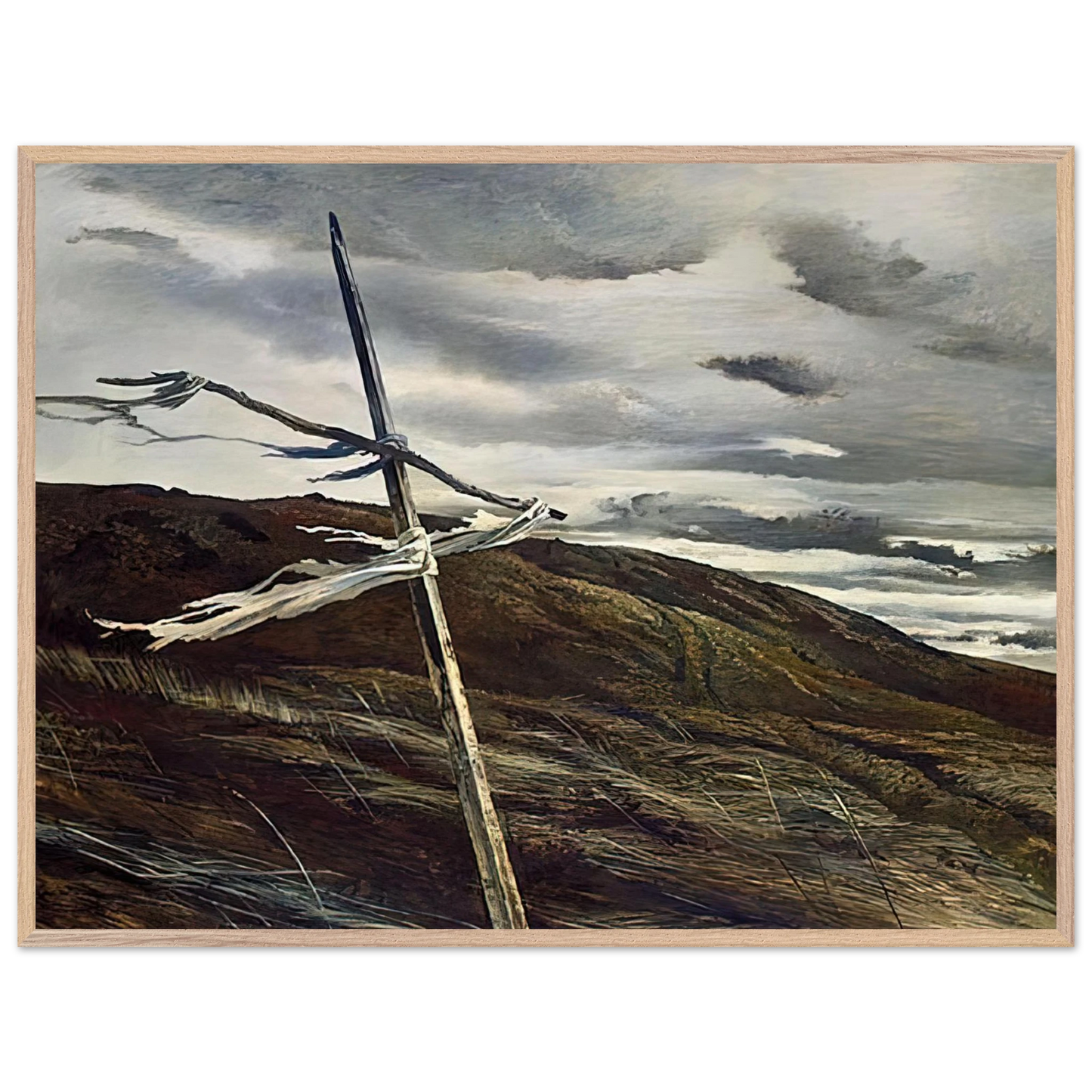 Andrew Wyeth - DODGES RIDGE 1947 Wall Art - 30x40 cm / 12x16 inches - Fine Art Poster - -