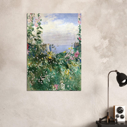 Isles of Shoals Garden, Appledore - Childe Hassam Brushed Aluminum Print - 70x100 cm / 28x40 inches | Childe Hassam Aluminum Print | Childe Hassam Prints